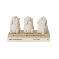 Kit 3 Esculturas Porco Espinho Em Cimento Mart - 2