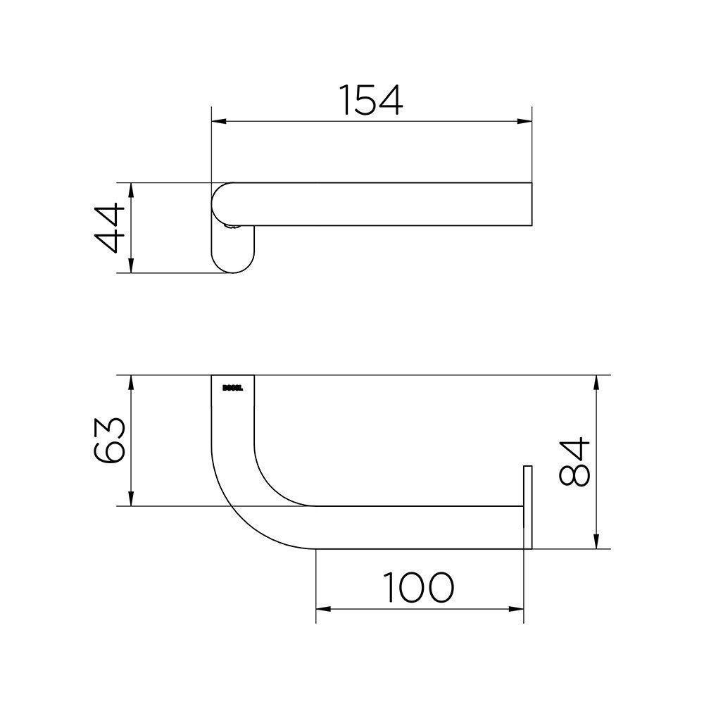 Papeleira Docol Mix&match 90009604072 Ouro Escovado - 3