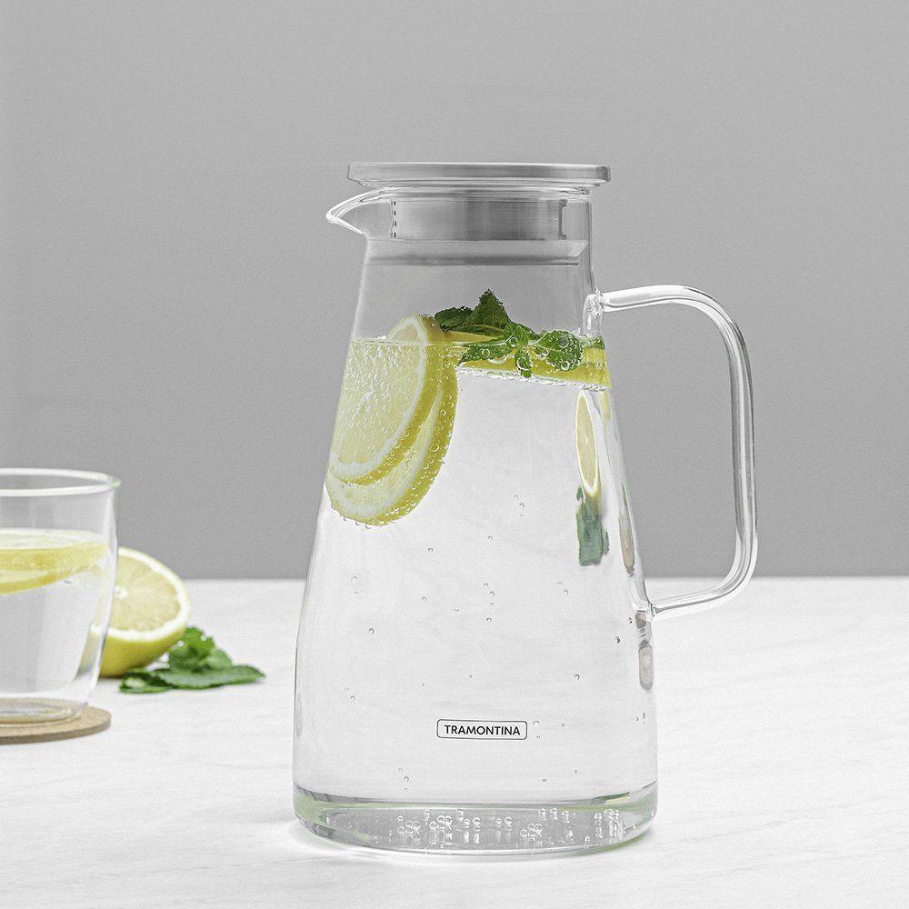 Jarra De Vidro Borossilicato Tramontina 61227680 1,8l Com Tampa Em Aço Inox - 6