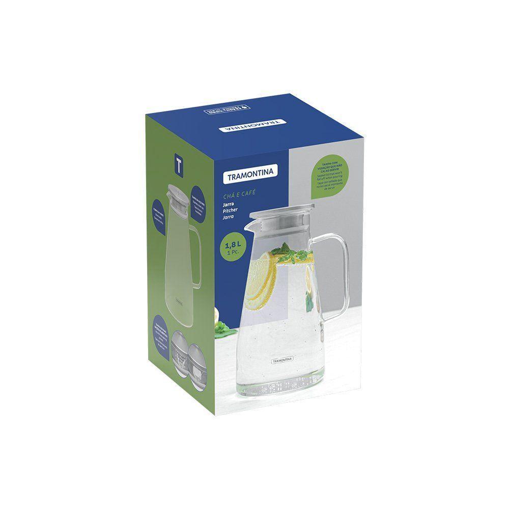 Jarra De Vidro Borossilicato Tramontina 61227680 1,8l Com Tampa Em Aço Inox - 8