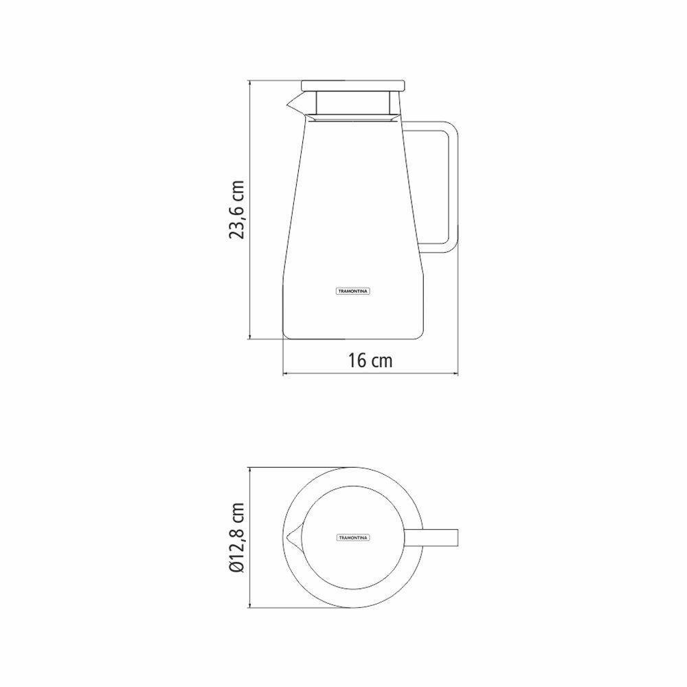 Jarra De Vidro Borossilicato Tramontina 61227680 1,8l Com Tampa Em Aço Inox - 9