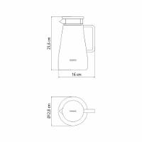 Jarra De Vidro Borossilicato Tramontina 61227680 1,8l Com Tampa Em Aço Inox - 9