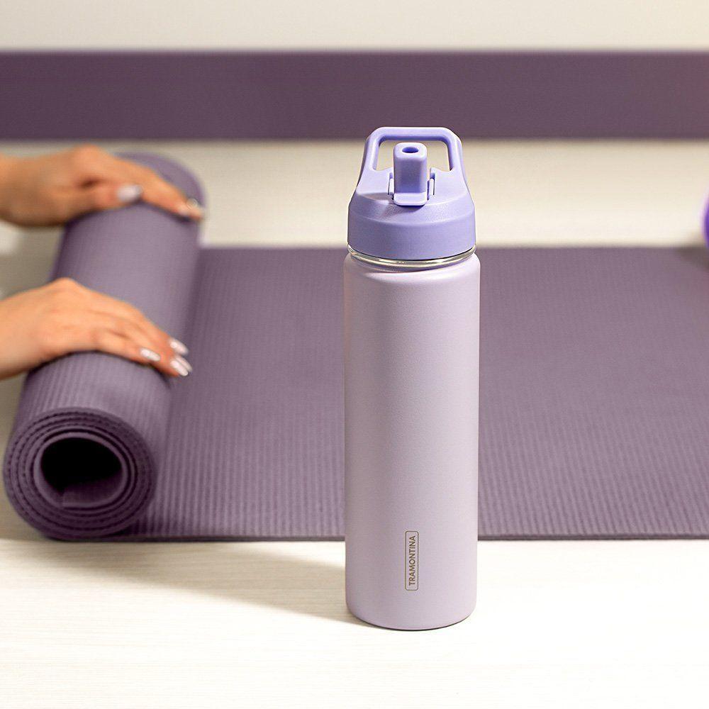Garrafa Térmica Tramontina 6164965 650ml Com Canudo Lilás - 9