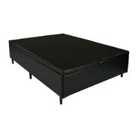 Cama Box Baú Viúva 128 Bello Box - Tecido Sintético Preto - 2