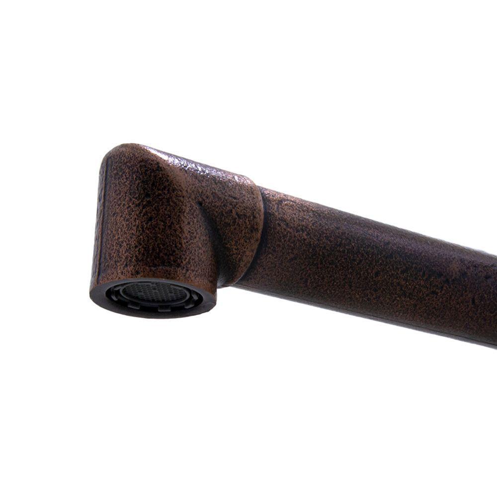 Torneira Pia Lavatório Banheiro Parede Industrial Rustico Rosé Cobre Velho Metal Luxo - 2