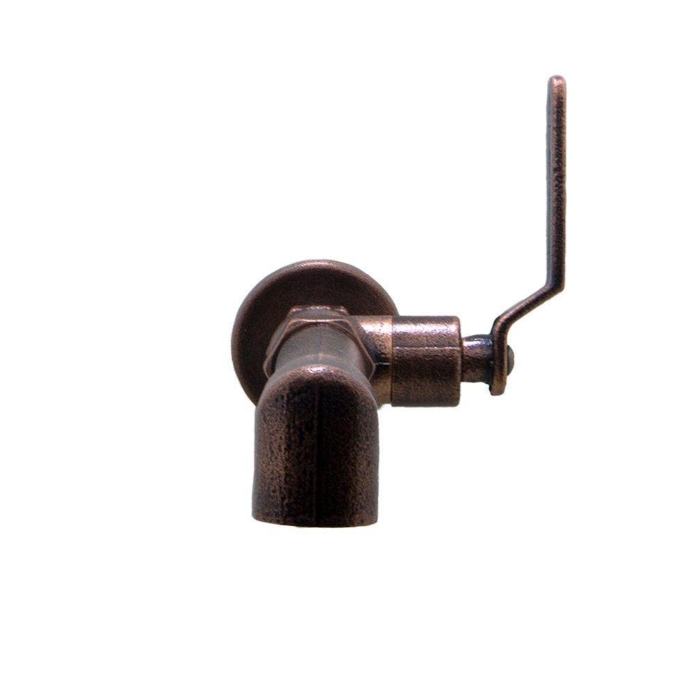 Torneira Pia Lavatório Banheiro Parede Industrial Rustico Rosé Cobre Velho Metal Luxo - 3