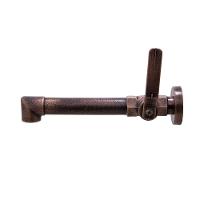 Torneira Pia Lavatório Banheiro Parede Industrial Rustico Rosé Cobre Velho Metal Luxo - 5