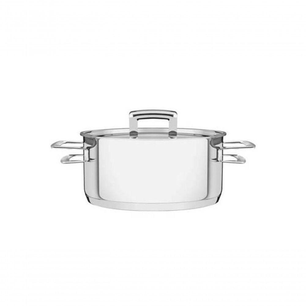 Caçarola Rasa Tramontina Brava 20cm Em Aço Inox - 1