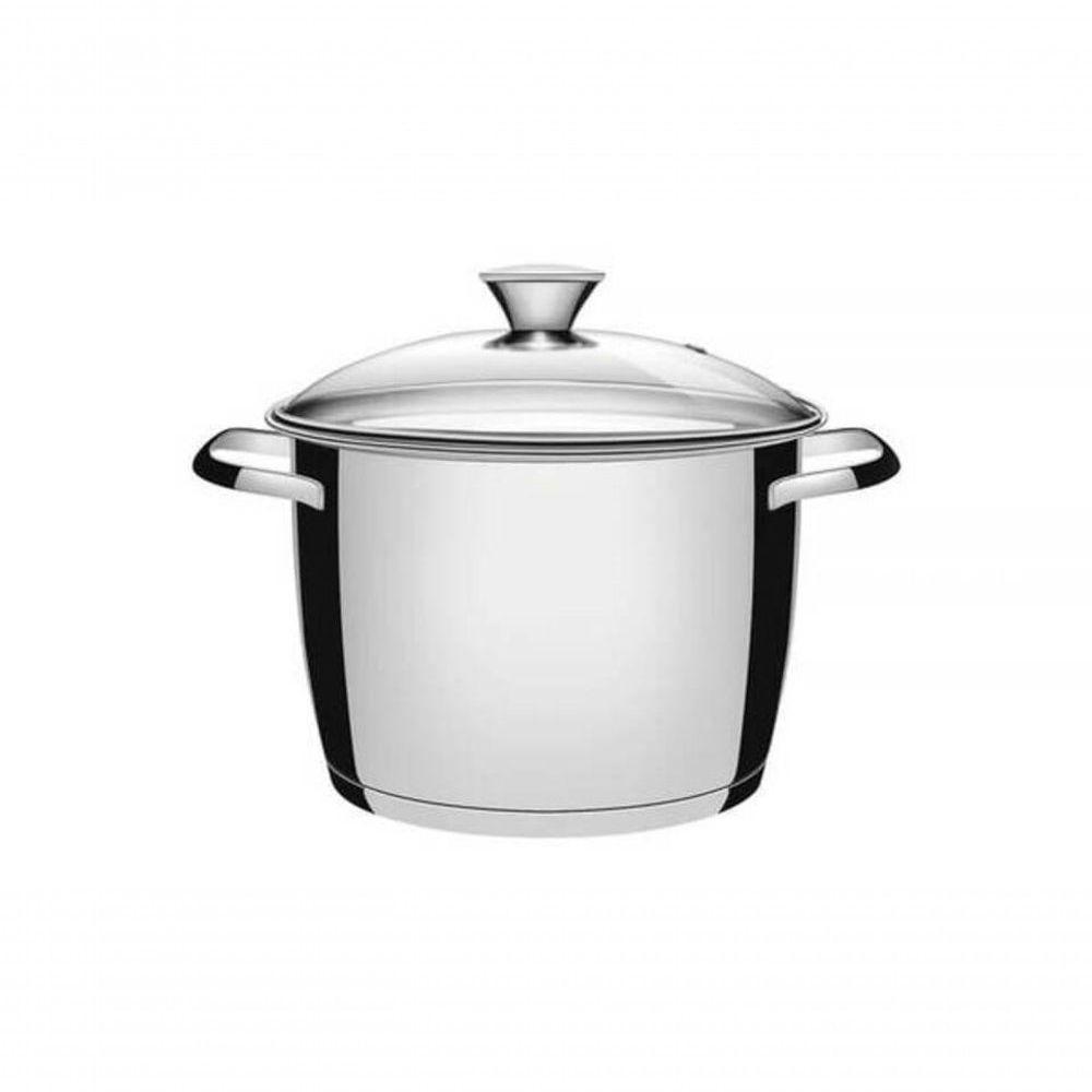 Caldeirão Tramontina Allegra Aço Inox E Tampa De Vidro 22cm - 1