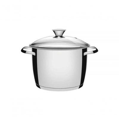 Caldeirão Tramontina Allegra Aço Inox E Tampa De Vidro 22cm