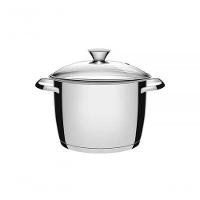 Caldeirão Tramontina Allegra Aço Inox E Tampa De Vidro 22cm - 1