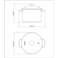 Caldeirão Tramontina Allegra Aço Inox E Tampa De Vidro 22cm - 3