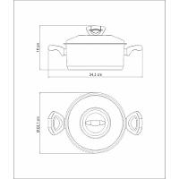 Caçarola Tramontina Solar Baquelite Rasa Em Aço Inox Fundo Triplo Com Tampa Alças De Baquelite 20 Cm Tramontina - 3