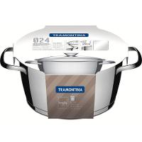 Caçarola Rasa Tramontina Allegra Em Aço Inox Com Fundo Triplo 24 Cm 4,2 L Tramontina - 7