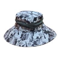 Chapéu Camuflado Australiano Canavieiro Respirável Protetor Solar Pesca Trilha Camping Verde - 1