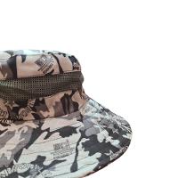 Chapéu Camuflado Australiano Canavieiro Respirável Protetor Solar Pesca Trilha Camping Verde