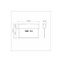 Raspador 4x6 Tramontina Profissional Com Lâmina Em Aço Inox E Cabo De Polipropileno Branco - 8