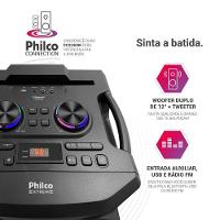 Caixa de Som Amplificada Philco Flash Lights 2400W PCX24000 Bivolt