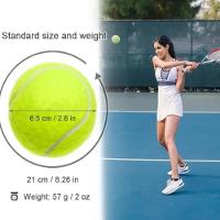 Bola Tenis Championship Bolsa 12 Bolinhas Verde Kit Mala Transporte Treino Werkon