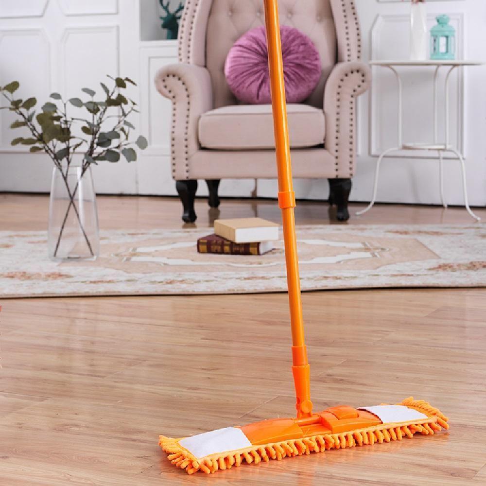 Rodo Esfregao Mop Vassoura Absorvente Microfibra Tira Po Lava Limpa Varre Pisos Vidros Limpeza Cabo Retratil - 8
