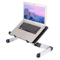 Mesa Notebook Dobravel Aluminio Multifuncional Suporte Ajustavel Articulavel 360 Mousepad