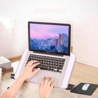 Mesa Notebook Dobravel Aluminio Multifuncional Suporte Ajustavel Articulavel 360 Mousepad - 8