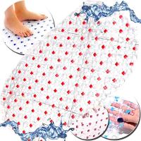 Tapete Box Chuveiro Antiderrapante Chao Banho Banheiro Grande Pvc Ventosas Higienico Massagem - 7