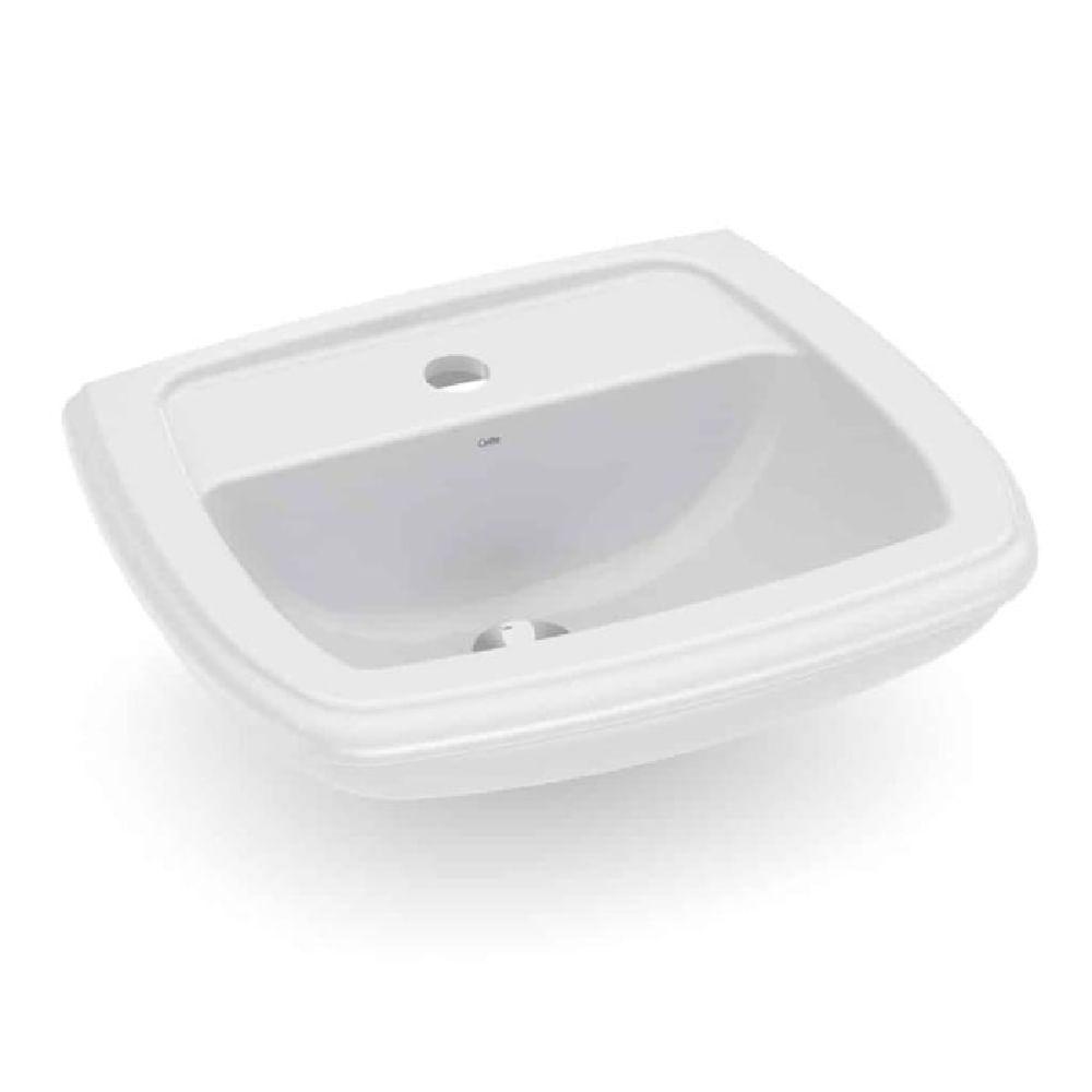 Lavatório Para Coluna 52x43cm Fcsl Fit Cinza E Prata - 1660060771300 - Celite - 1