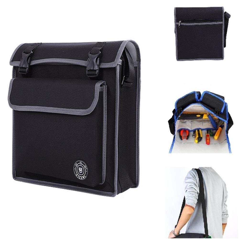 Bolsa Porta Ferramentas Mochila Eletricista Mala Dupla Maleta Ombro Pedreiro Organizador Reforcado - 2