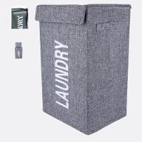 Cesto Roupa Suja Organizador Multiuso Dobravel Roupeiro Lavanderia Quarto Banheiro Com Tampa - 1