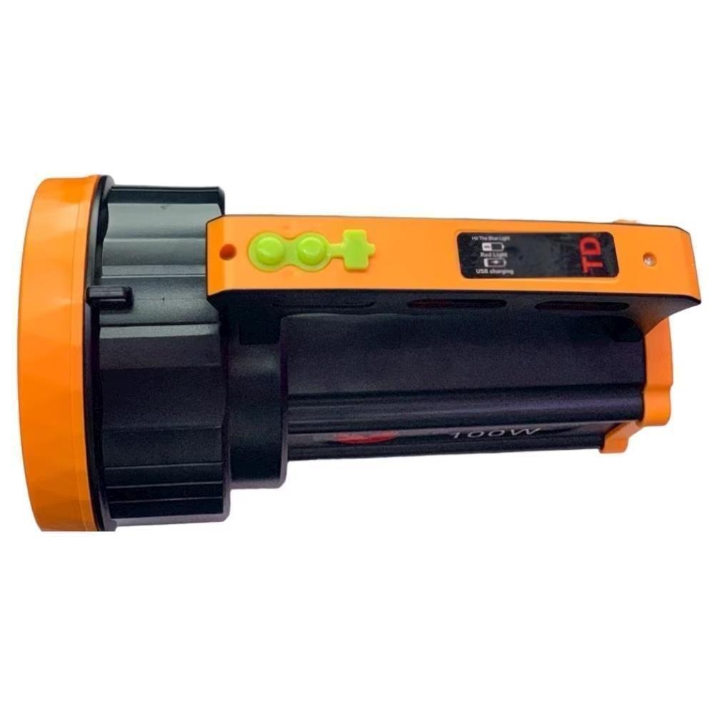 Lanterna Tatica Holofote 100w Alcance 2km Portatil Led Profissional Potente Albatroz 2000 Metros - 8