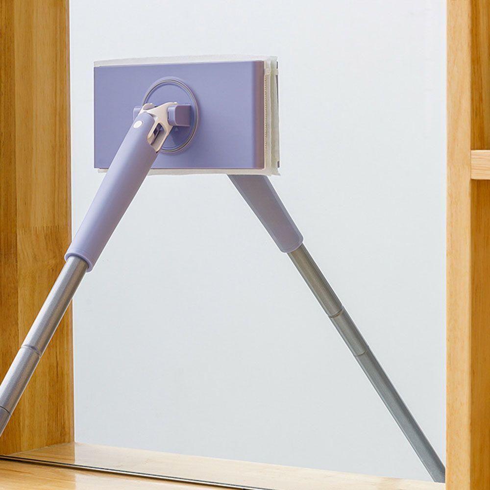 Odo Mop Articulado Mini Ajustavel Inox Multifuncional Limpa Vidros Varredor Piso Porcelanato Azulejo Rodinho Limpeza - 4