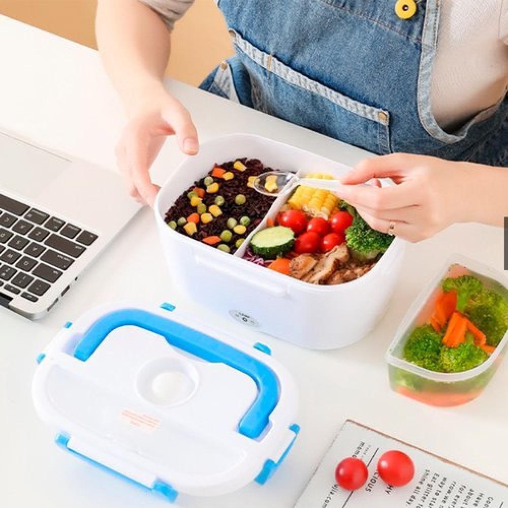 Marmita Eletrica Automatica Bivolt Casa Escritorio Lancheira Termica Domestica Com Divisorias Lunch Box 110v 220v - 2
