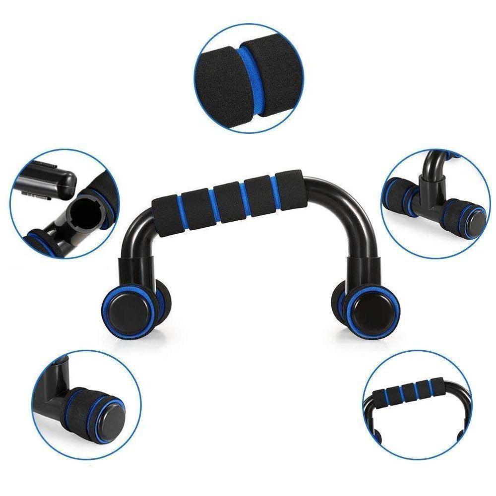 Suporte Fixo Flexao Braco Barra Fixa Apoio Treino Abdomen Triceps Ombro Chao Academia - 6