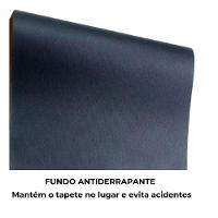 Capacho Porta Entrada Chao Varanda Jardim Tapete Antiderrapanete Macio Base Pvc Casa Luxo Azul - 5