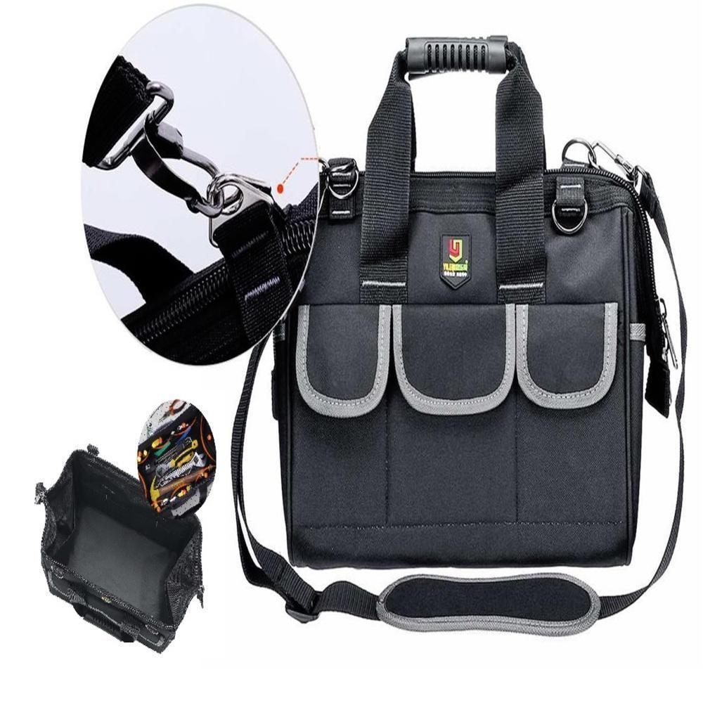 Bolsa Ferramentas Mochila Eletricista Mala Maleta Ombro 13 Bolsos Organizador Reforcado Multiuso - 1