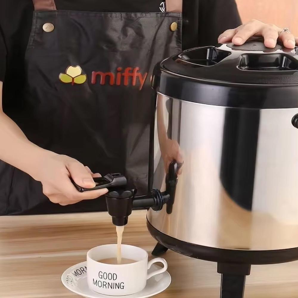 Botijao Garrafa Termica 10 Litros Garrafao Quente Frio Cantil Galao Grande Torneira Alca Retratil Cafeteria - 7