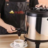 Botijao Garrafa Termica 10 Litros Garrafao Quente Frio Cantil Galao Grande Torneira Alca Retratil Cafeteria - 7