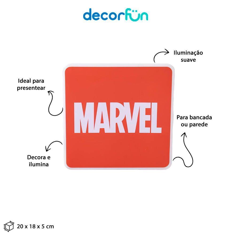 Luminária Usb Slim Marvel: Estilo E Modernidade Para Ambientes Geek E Elegantes - 4