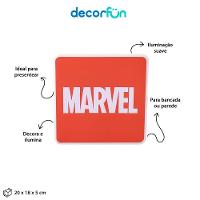Luminária Usb Slim Marvel: Estilo E Modernidade Para Ambientes Geek E Elegantes