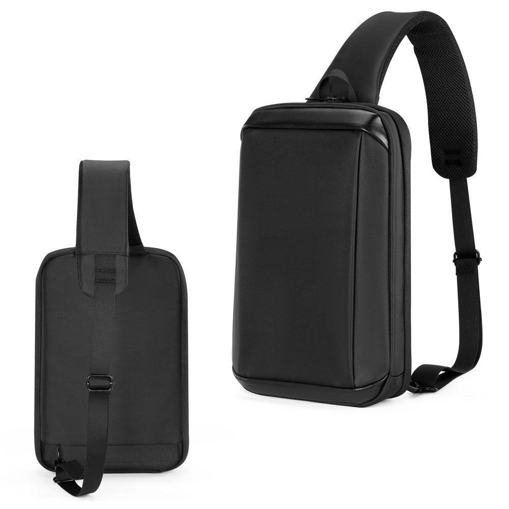 Mochila Slim Preta Com Compartimento Acolchoado Para Tablet E Design Moderno - 4