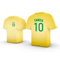 Luminária Camisa 10 Brasil: Iluminação Estilizada Para Amantes Do Futebol! - 1