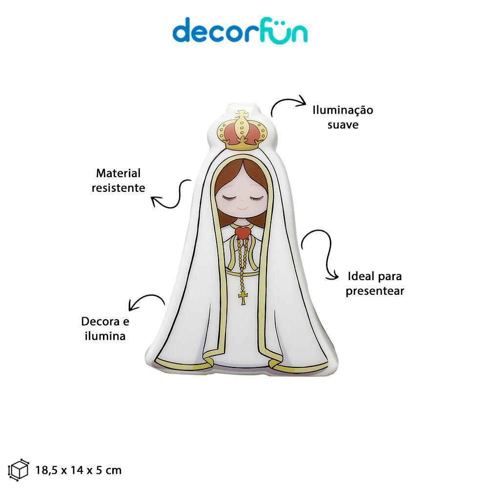 Luz Da Esperança: Luminária Sagrada De Nossa Senhora De Fátima Para Seu Lar - 5