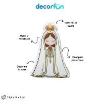 Luz Da Esperança: Luminária Sagrada De Nossa Senhora De Fátima Para Seu Lar - 5