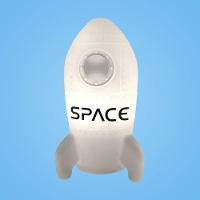 Luminária Rocket: Estilo E Iluminação Inteligente Com Controle Remoto Para Seu Espaço! - 1