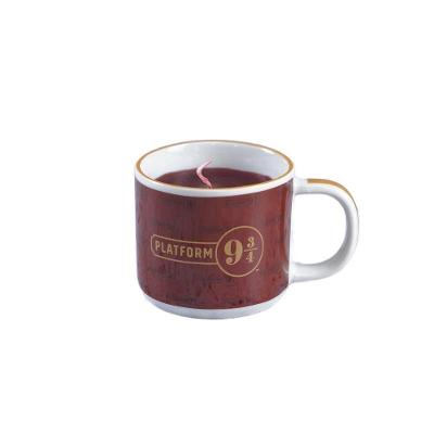 Caneca Mágica 300ml Com Vela Temática - Desperte A Magia De Hogwarts!