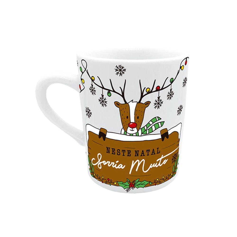 Caneca De Natal Com Coador Rena - Sabor E Alegria Nas Festas! - 3