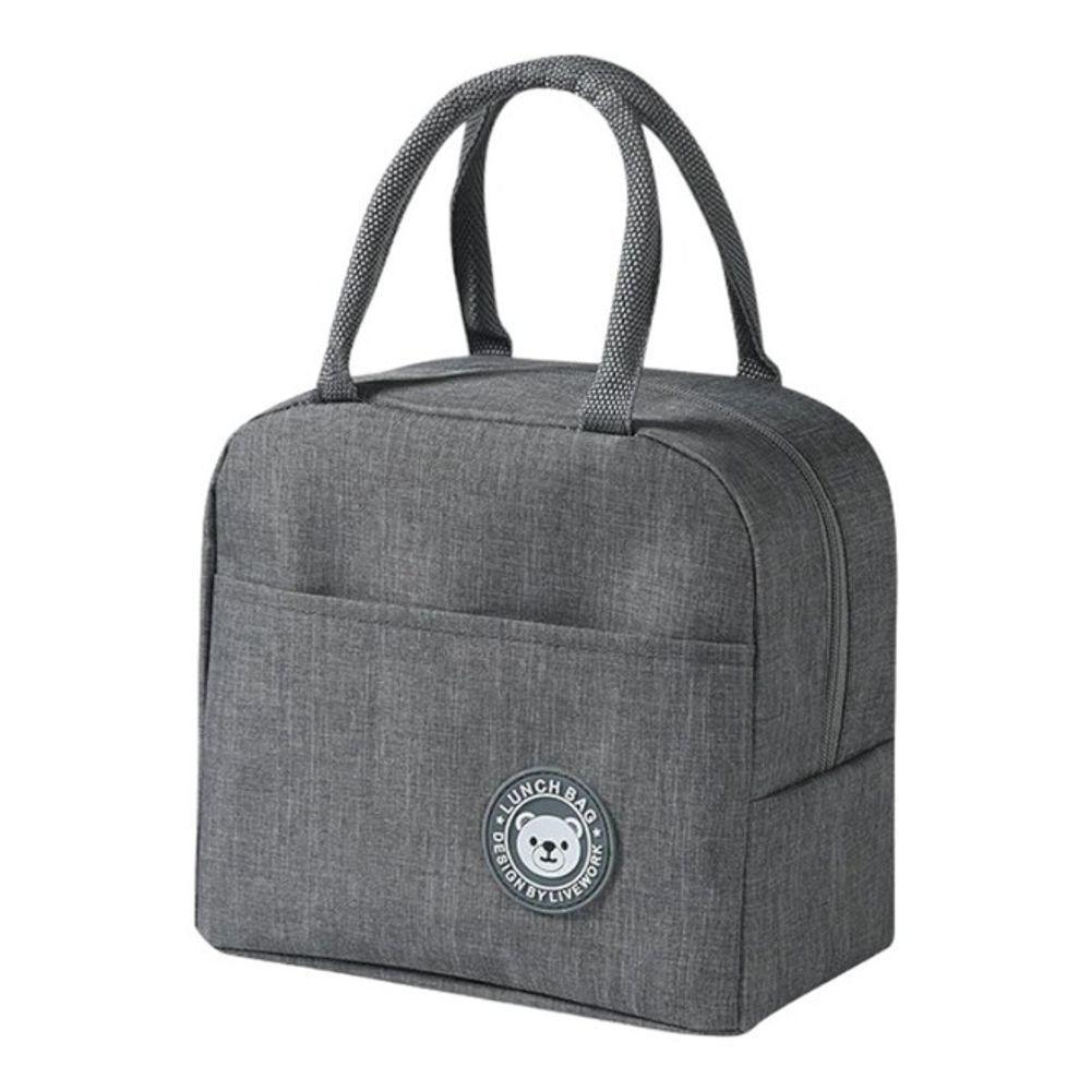 Bolsa Térmica Elegante Em Alumínio Cinza - Praticidade E Sofisticação Para Refeições - 1