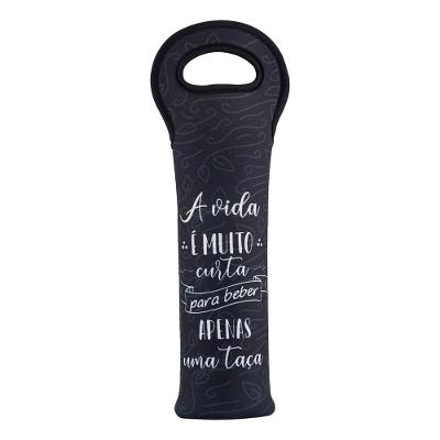 Bolsa De Vinho Elegante Just One Glass - Estilo E Praticidade Para Degustações Sofisticadas