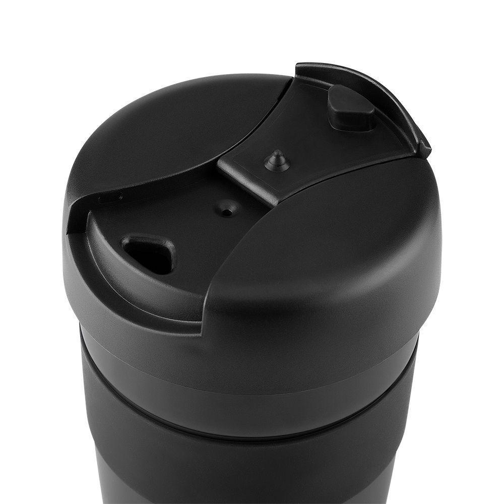 Copo Térmico Preto 400ml - Estilo Sofisticado E Praticidade Para Seu Dia A Dia - 3